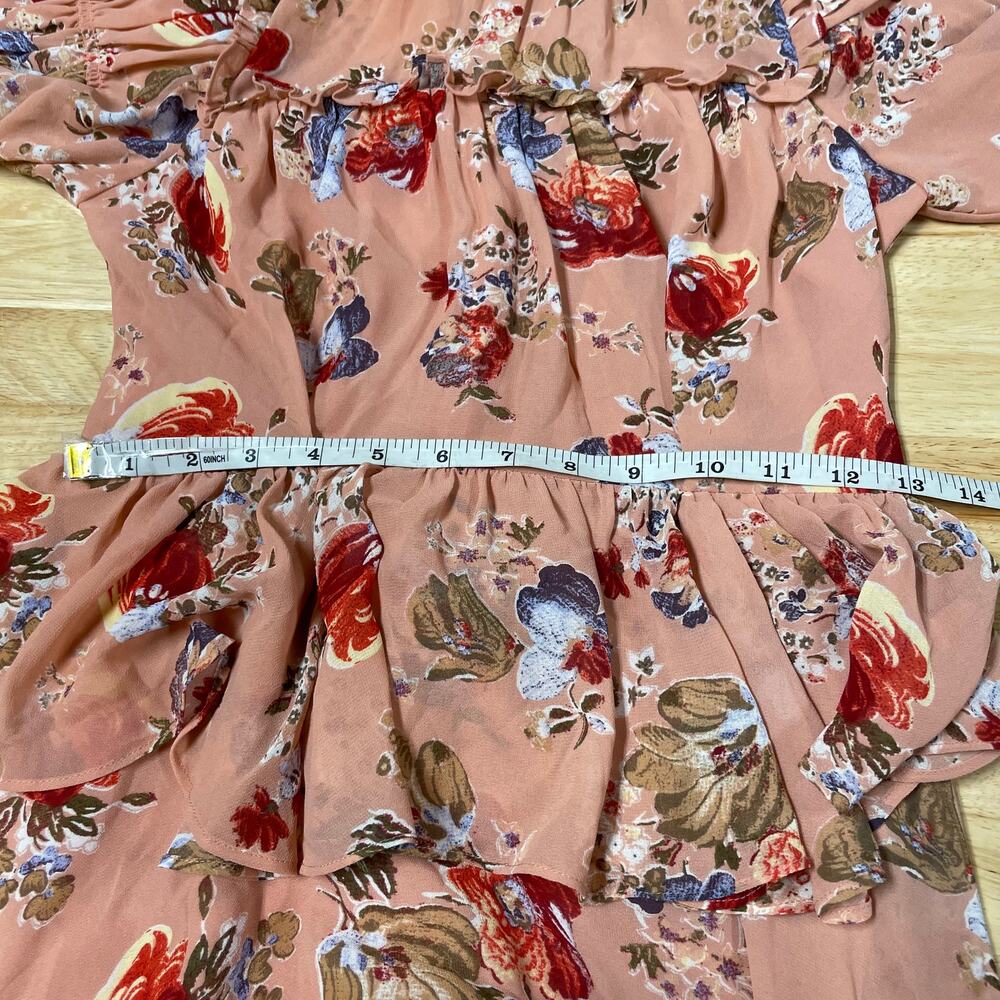 Cinq á Sept NWOT Jamie Floral Georgette Maxi Dress Size 6 Tiered Ruffle Chiffon - Picture 8 of 13